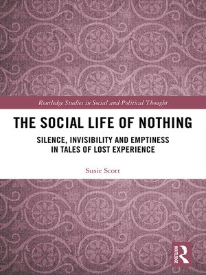cover image of The Social Life of Nothing